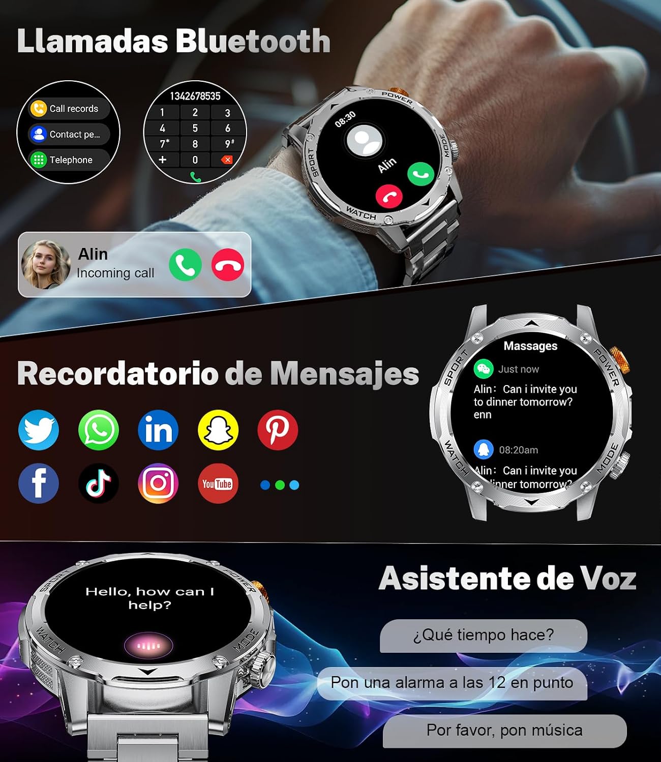 Thumbnail 6 de Reloj Inteligente DREMAC 1000 mAh 1,75
