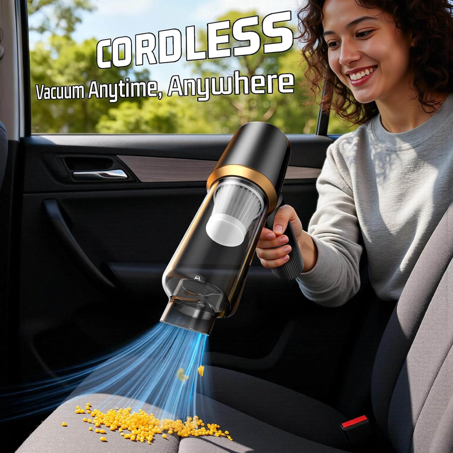 Thumbnail 5 de JIXINMIYUE Cordless Car Vacuum Cleaner — 16000Pa, Brushless Motor, HEPA, 7-in-1 Kit