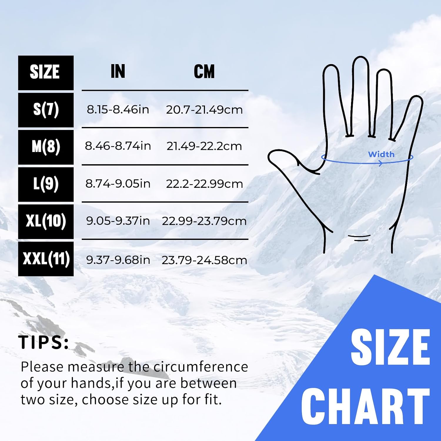 Thumbnail 6 de HANDLANDY Waterproof Work Gloves, 2 Pairs, Insulated with Grip