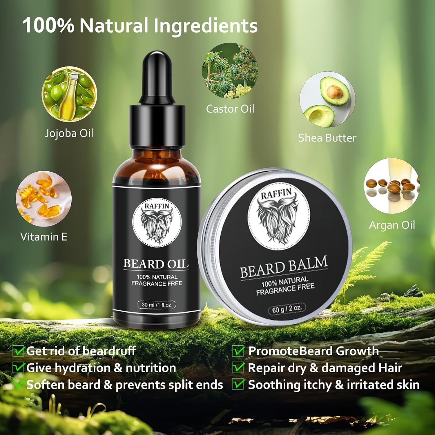 Detalle de Beard Kit for Him Gift Set