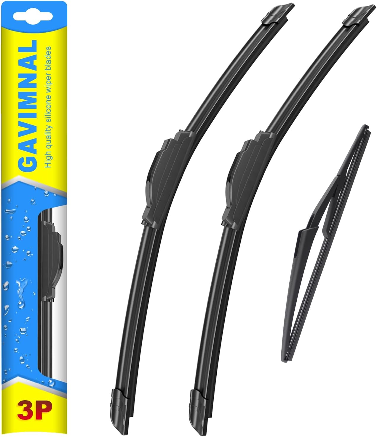 Detalle de Gavimnal 26" 17" 12" Silicone Wiper Blades (Set of 3) Replacement for Nissan Rogue 2014-2025