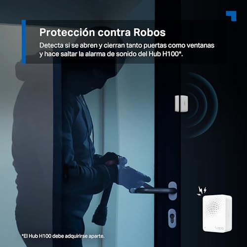 Detalle de Tapo TP-Link T110: Sensor de Contacto Inteligente para Puertas y Ventanas (Requiere Tapo Hub)