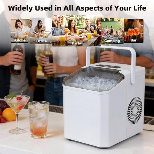 Thumbnail 6 de COZYBRITE Ice Maker Machine Portable Countertop: 14kg/24h, 2 Cube Sizes, Self-Cleaning