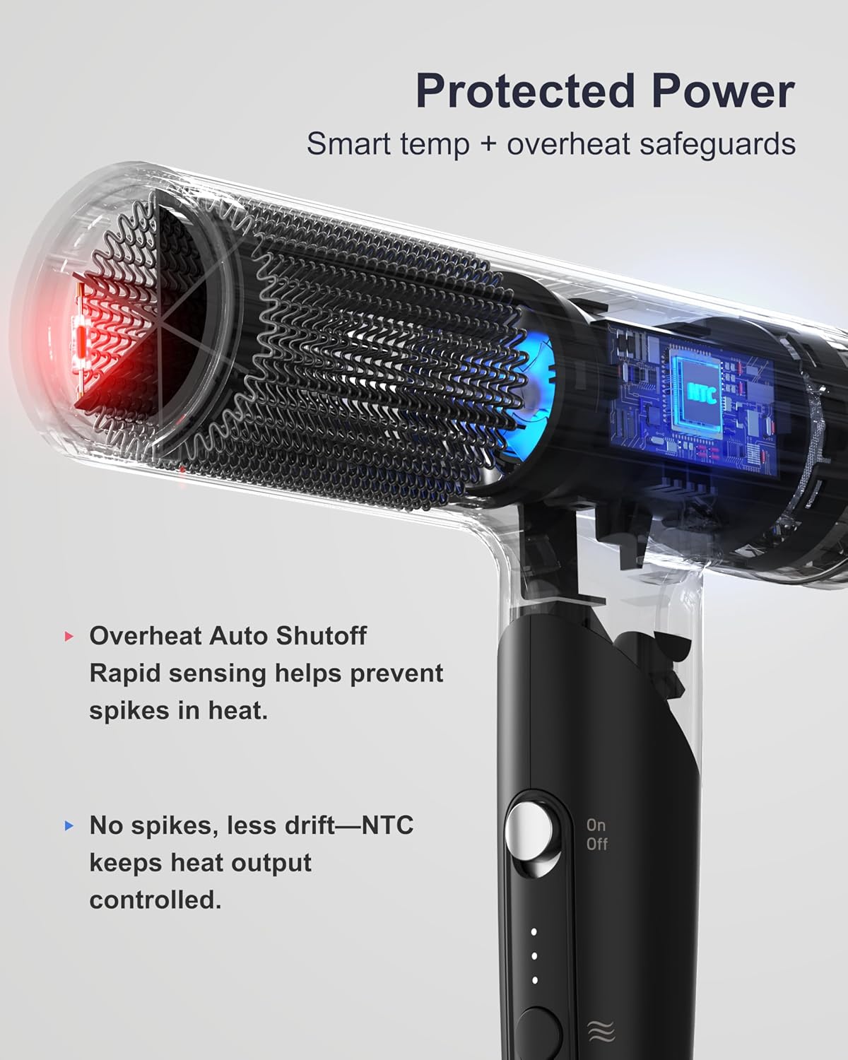 Thumbnail 3 de Annlary Hair Dryer 1500W Travel Foldable 💇♀