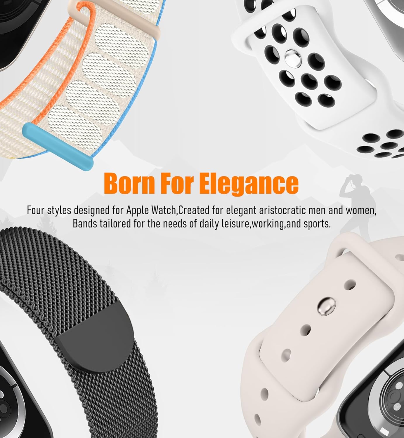 Detalle de Apple Watch Ultra Band 8 Pack 49mm