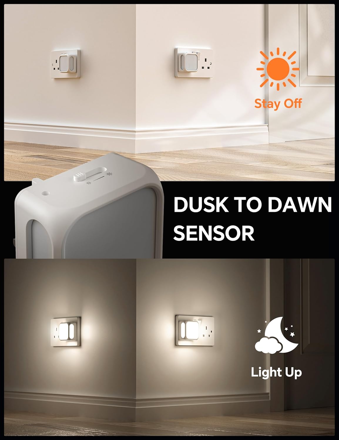 Detalle 2 de PURSNIC Night Light Plug in Wall 4000K