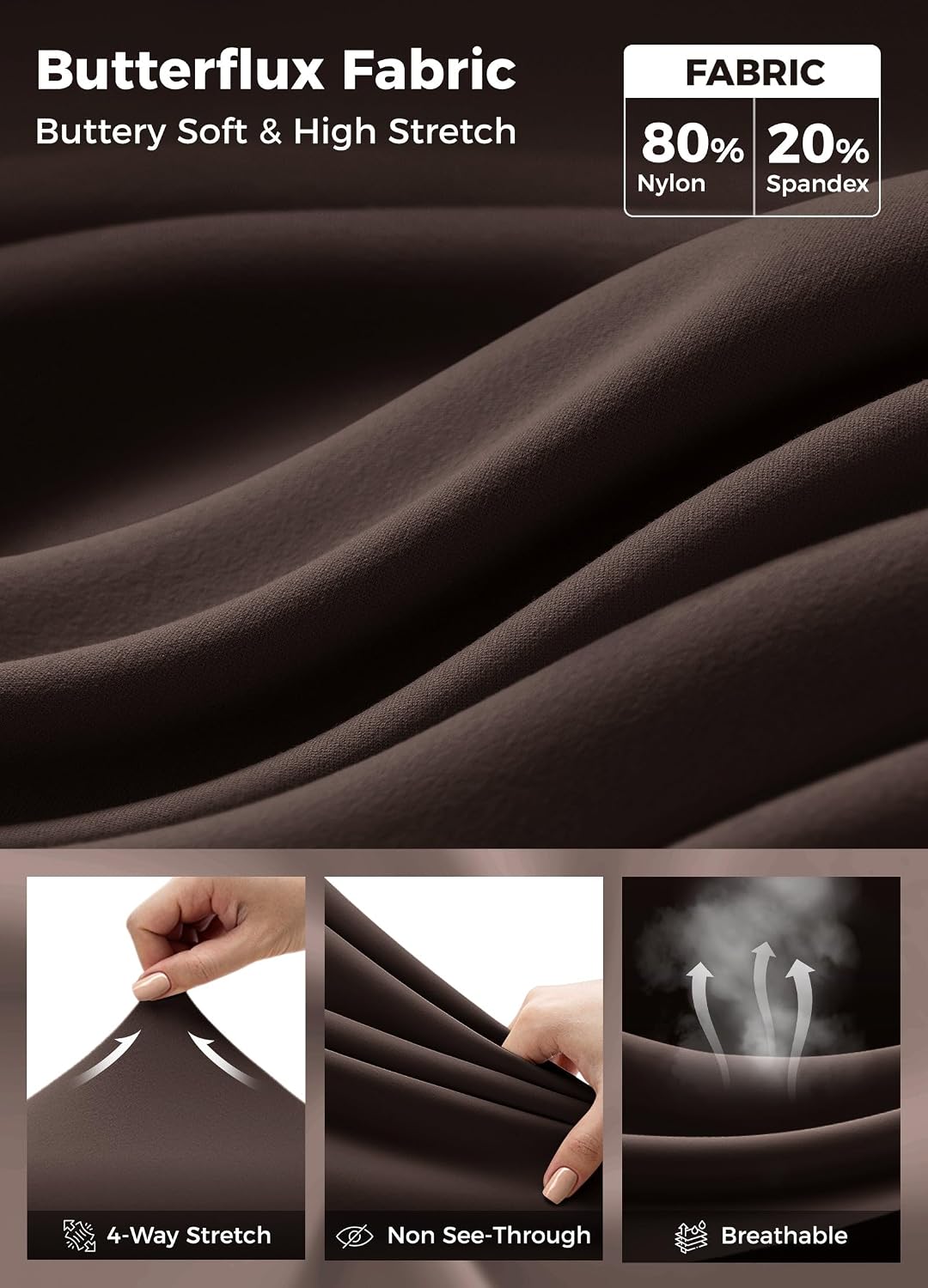 Detalle 1 de WILLIT Flared Leggings 77 cm hohe Taille