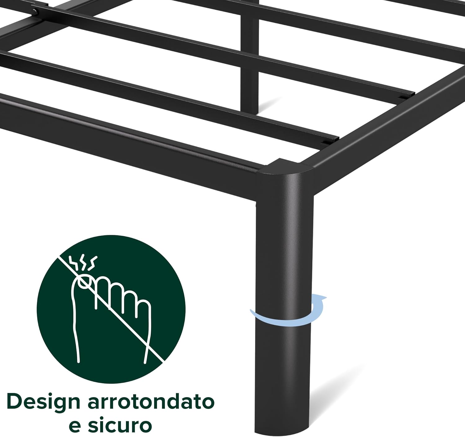 Thumbnail 4 de Zinus Van Cama 90x190 cm con almacenamiento y marco de metal