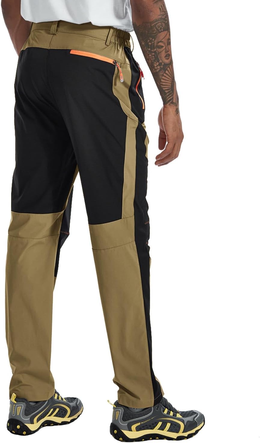 Detalle 2 de TBMPOY Men's Outdoor Hiking Work Pants, Quick-Dry, Water-Resistant, Zip Pockets