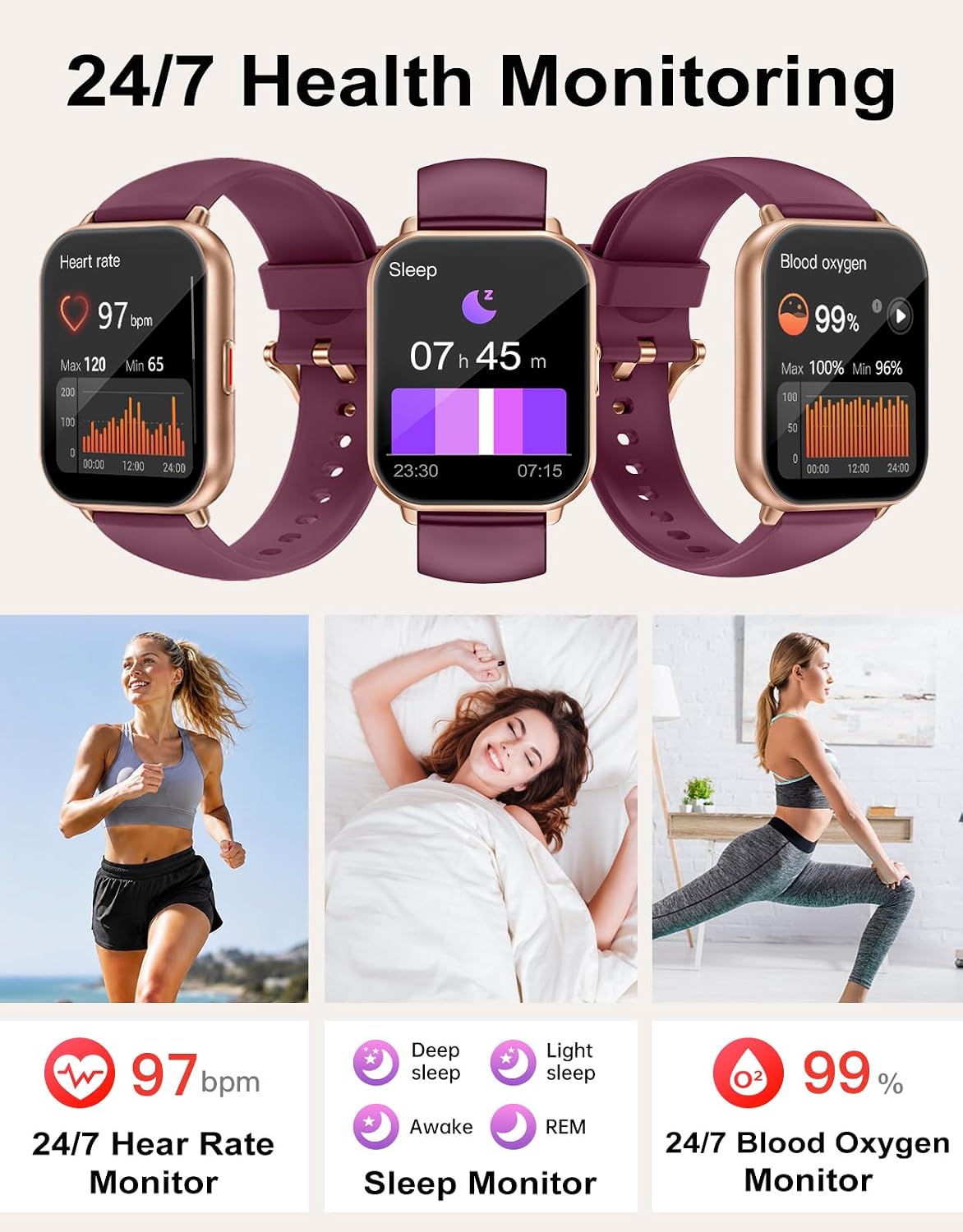 Detalle 2 de RUIMEN Smart Watch with SpO2 monitor