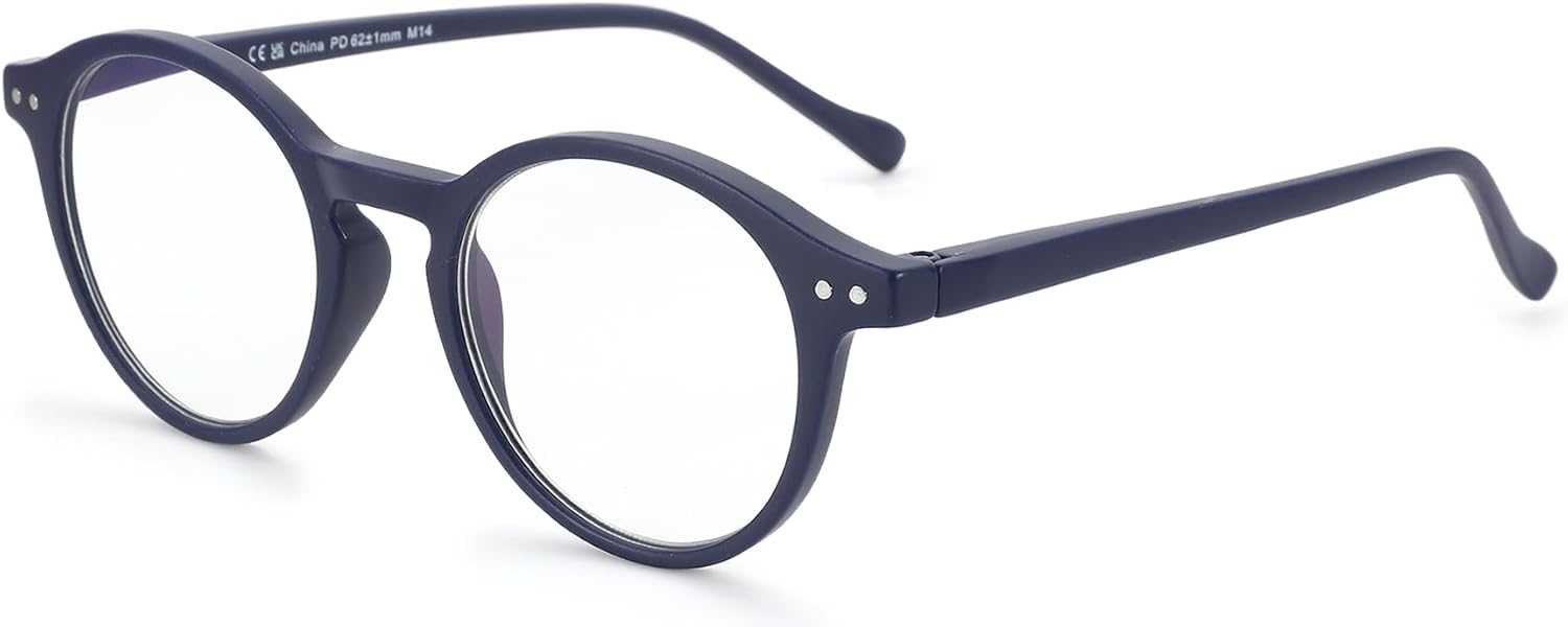 Thumbnail 2 de ZENOTTIC Blaue-Licht-Blockieren-Brille mit rundem Retro-Rahmen (Leicht, Damen & Herren) – bis zu 90% Blaulicht-Blockierung