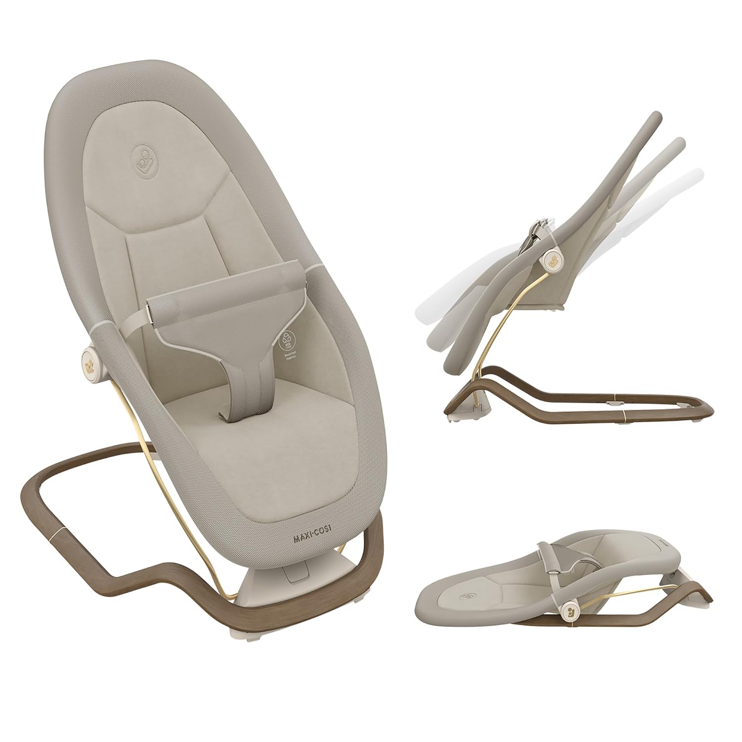 Detalle de Maxi-Cosi Dove Babywippe – leichte, zusammenklappbare Schaukel für 0–15 kg