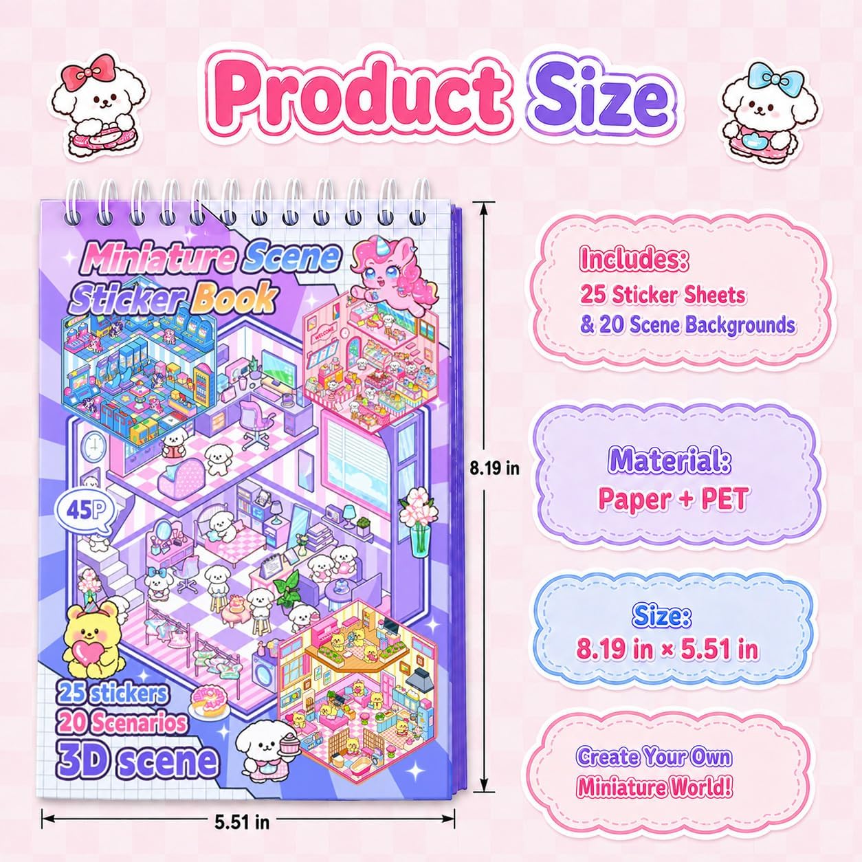 Thumbnail 6 de Scene Sticker Book 20 3D Sticker Sets for Kids 🎨