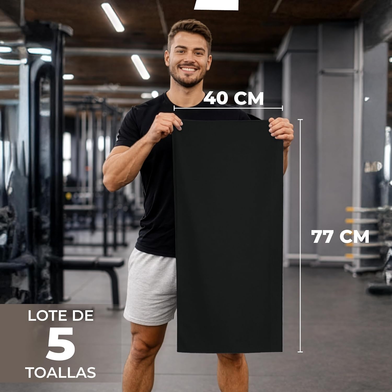 Detalle 2 de ZENACROSS Toalla Microfibra 40 x 77 cm lote 5