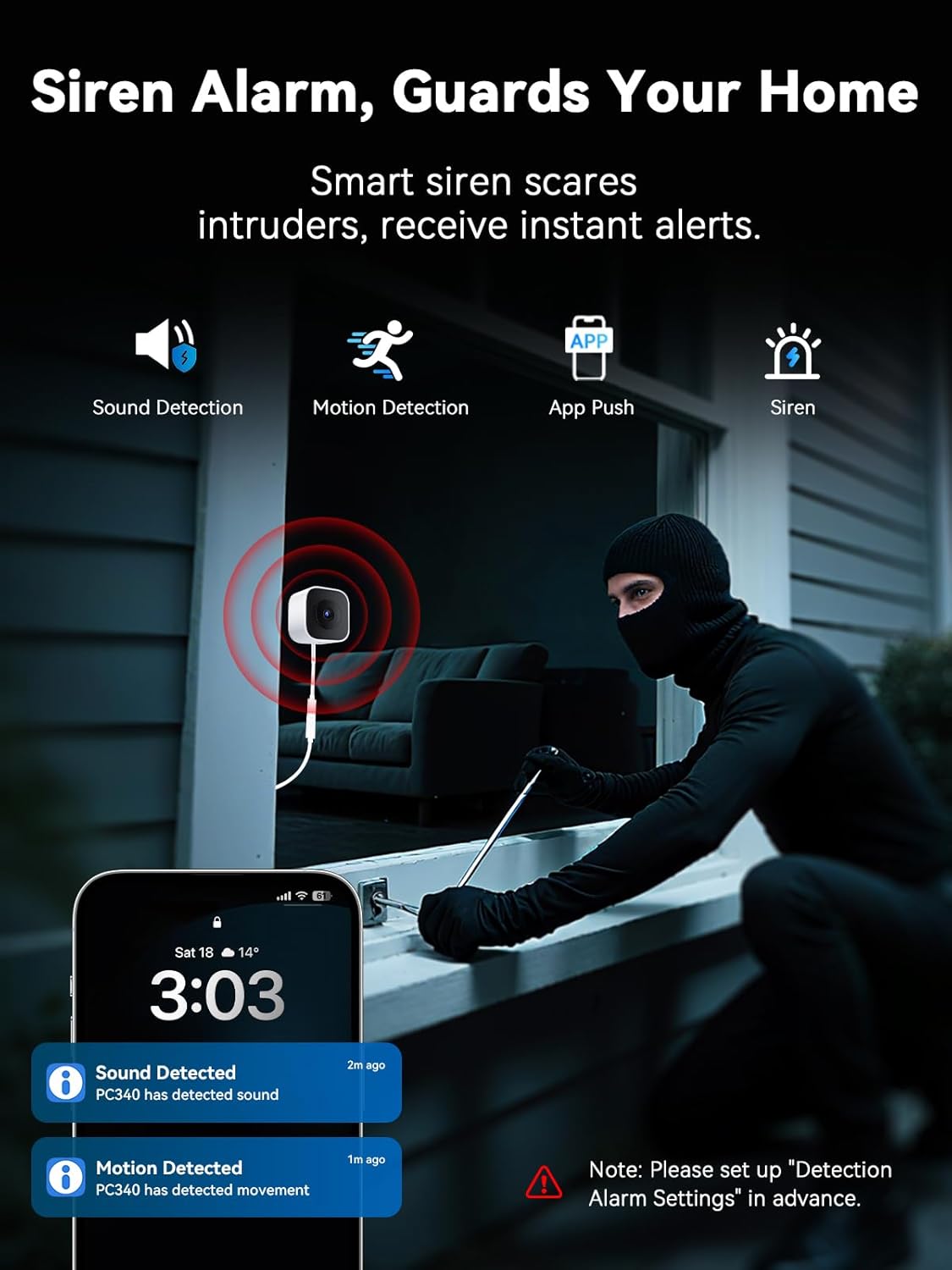Thumbnail 5 de Outinput 3MP 2K Indoor Window Camera