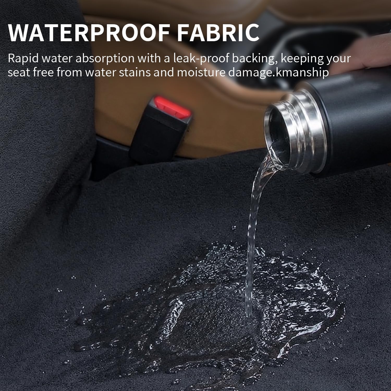 Detalle 1 de Umbrauto Car Seat Towel Cover, Black