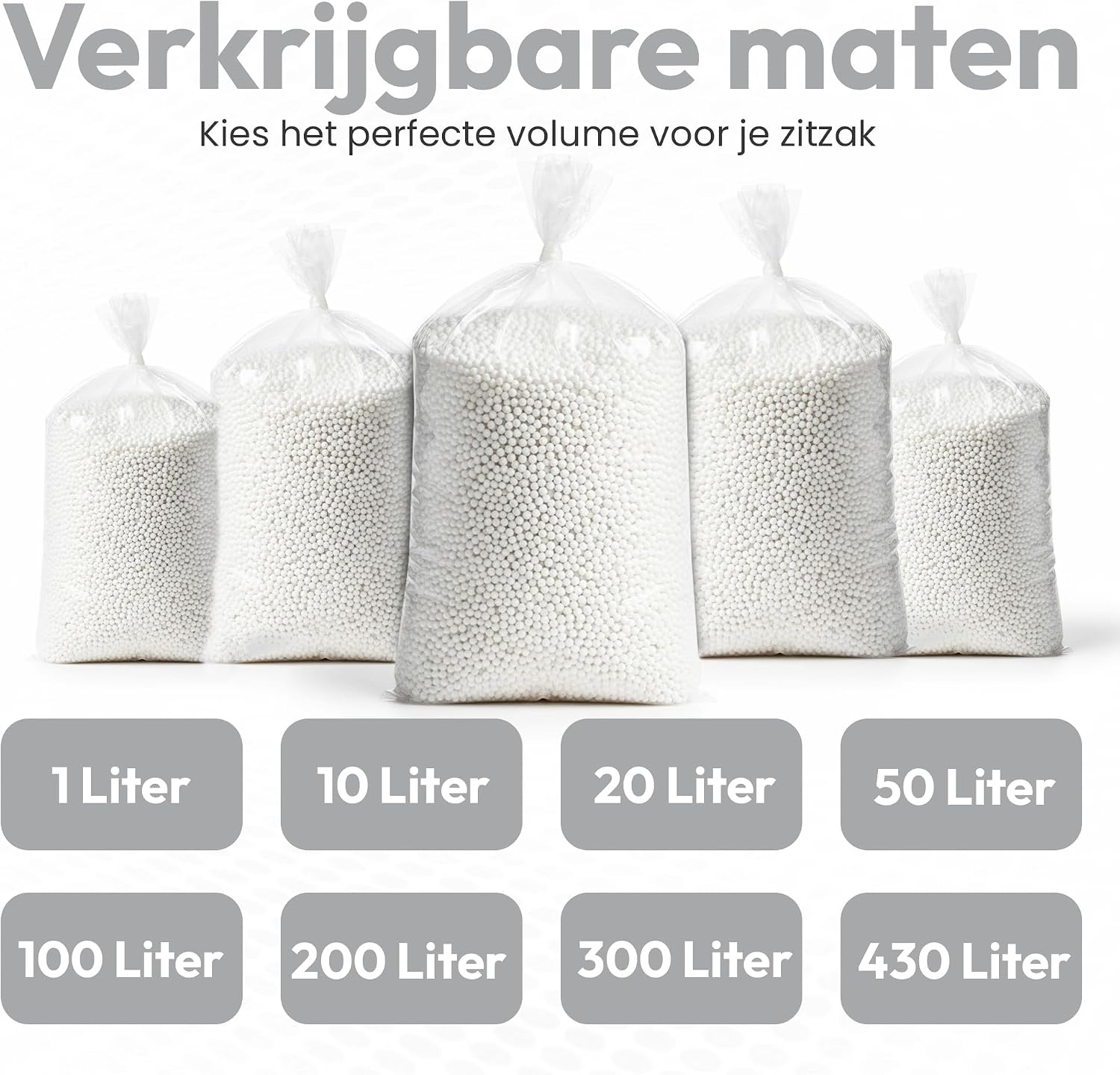 Thumbnail 5 de Lazy Bag EPS-parels zitzakvulling 50 liter, geurloos en veerkrachtig