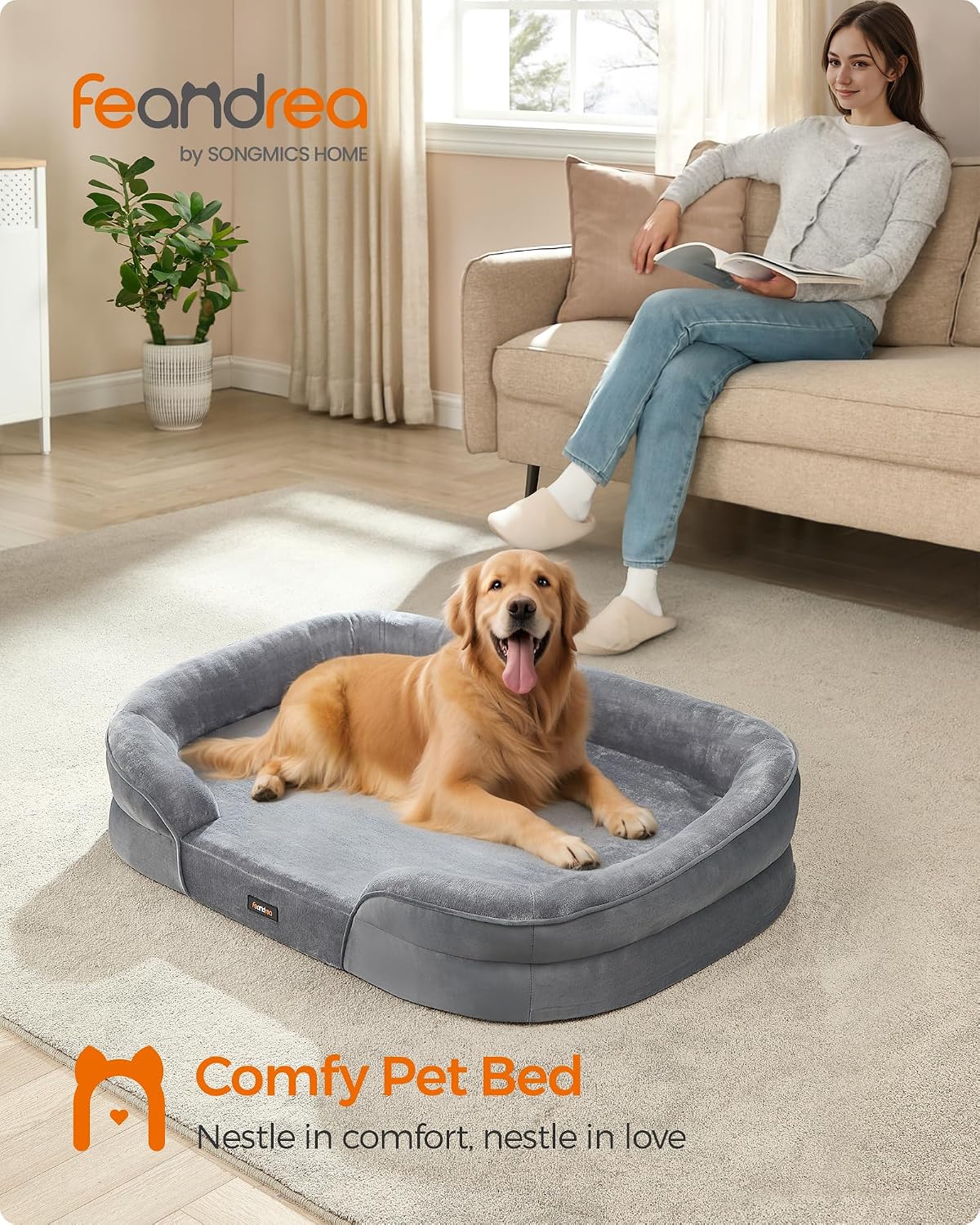 Detalle 2 de Feandrea PGW283G01 orthopaedic dog bed 106x76cm