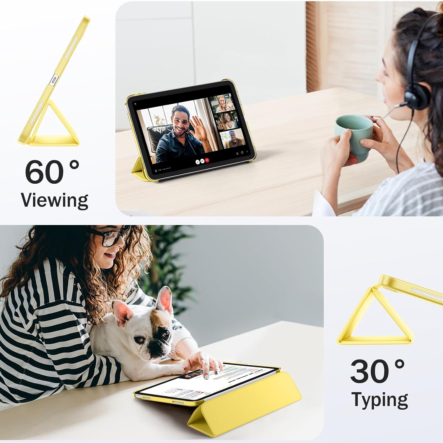 Thumbnail 3 de Maledan iPad A16 Case for 11th/10th Gen, Slim Translucent PC Back 💼