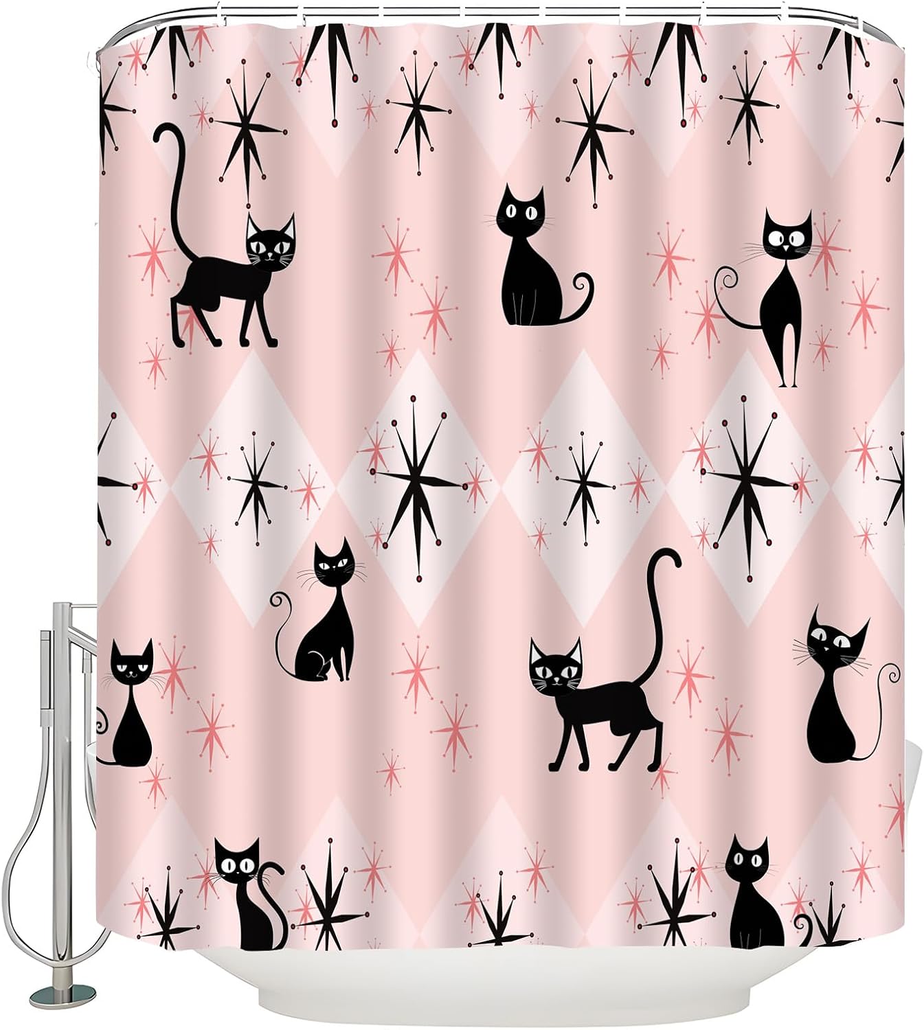 Detalle de Polyester Shower Curtain, 70 × 70 in