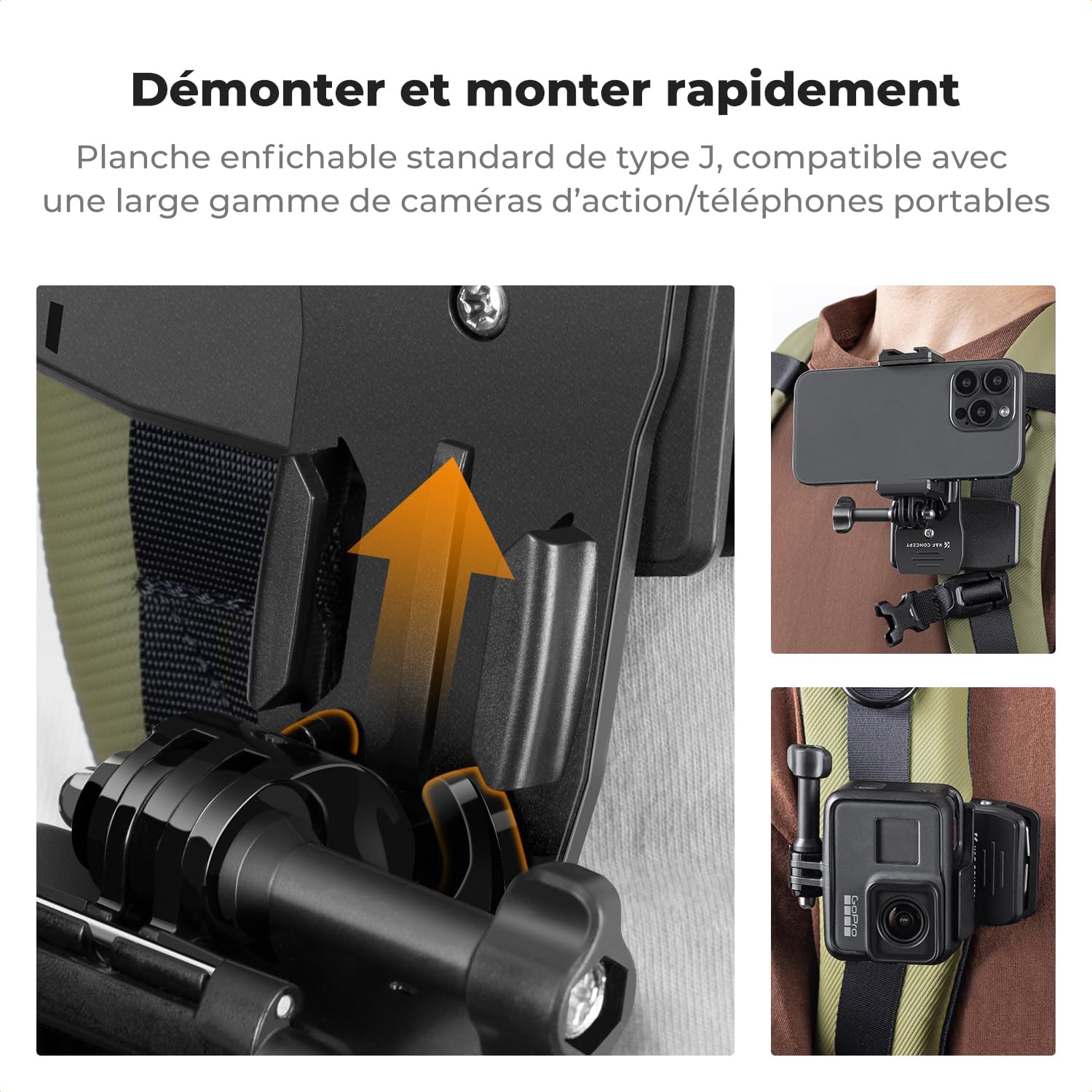 Detalle 2 de K&F CONCEPT Fixation 360° pour sac