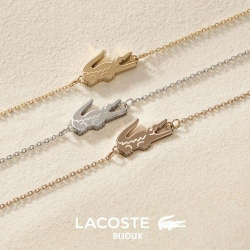 Thumbnail 4 de Bracelet Lacoste en Chaîne pour Femme - Collection Crocodile en Acier Inoxydable, avec Charm Crocodile (16,5 cm + extension 25 mm)