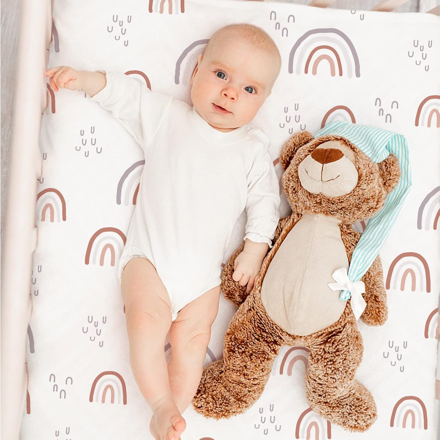 Thumbnail 4 de GLLQUEN Baby Moses Basket Fitted Sheets