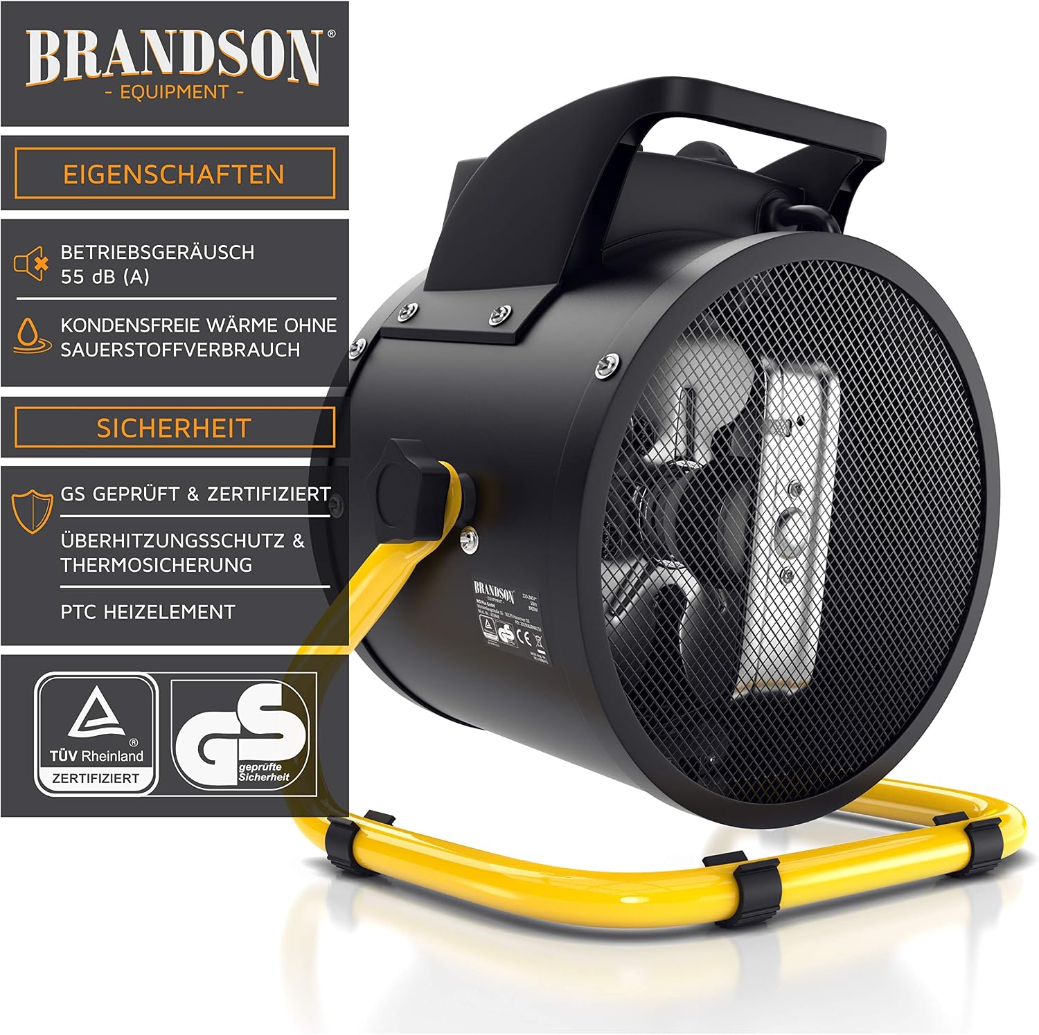 Detalle 2 de Brandson Heizlüfter 3000 W Keramik-Heizgerät