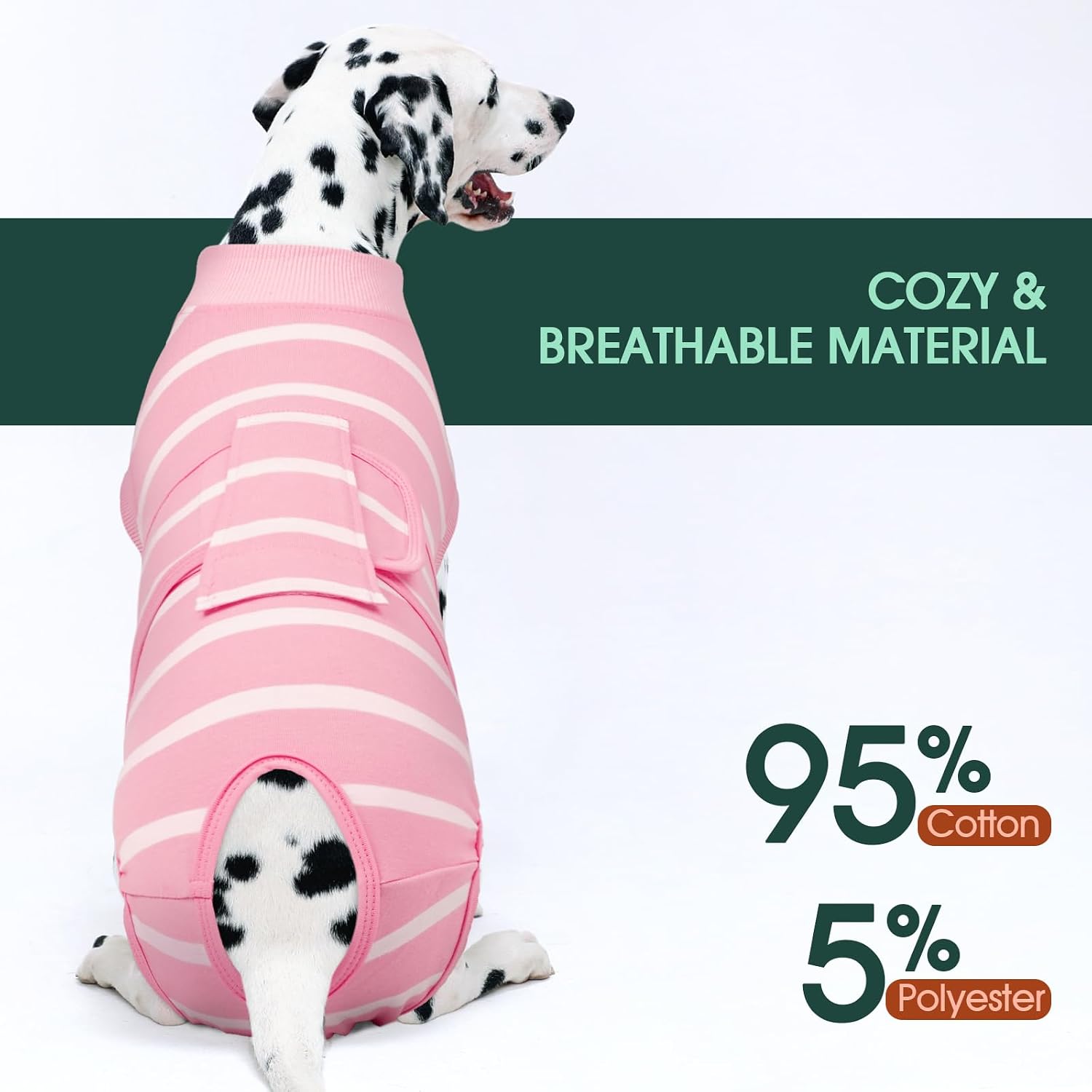 Thumbnail 4 de Kuoser Combinaison de récupération pour chien après chirurgie – tailles XS à XXL