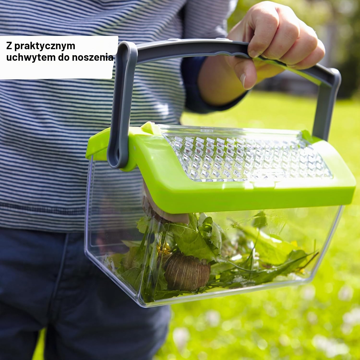 Detalle de HABA 301513 Terra Kids – pojemnik na owady 11,5 cm z uchwytem i wentylacją