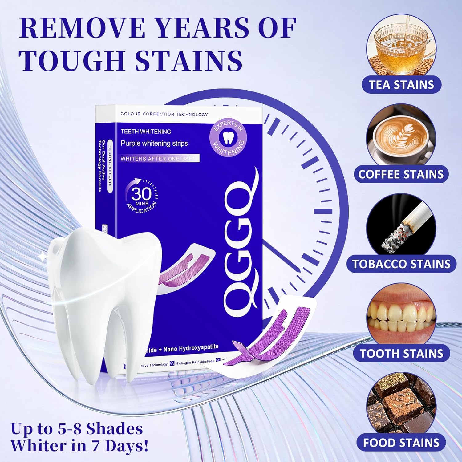 Thumbnail 6 de Purple Whitening Strips (28 Strips) by Purple Teeth Whitening Strips with Non-Slip Technology