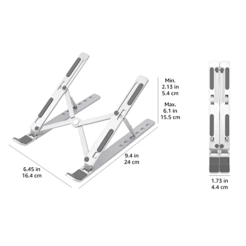 Thumbnail 4 de Soporte para portátil Amazon Basics con 6 ángulos ajustables (10–15,6 pulg.)