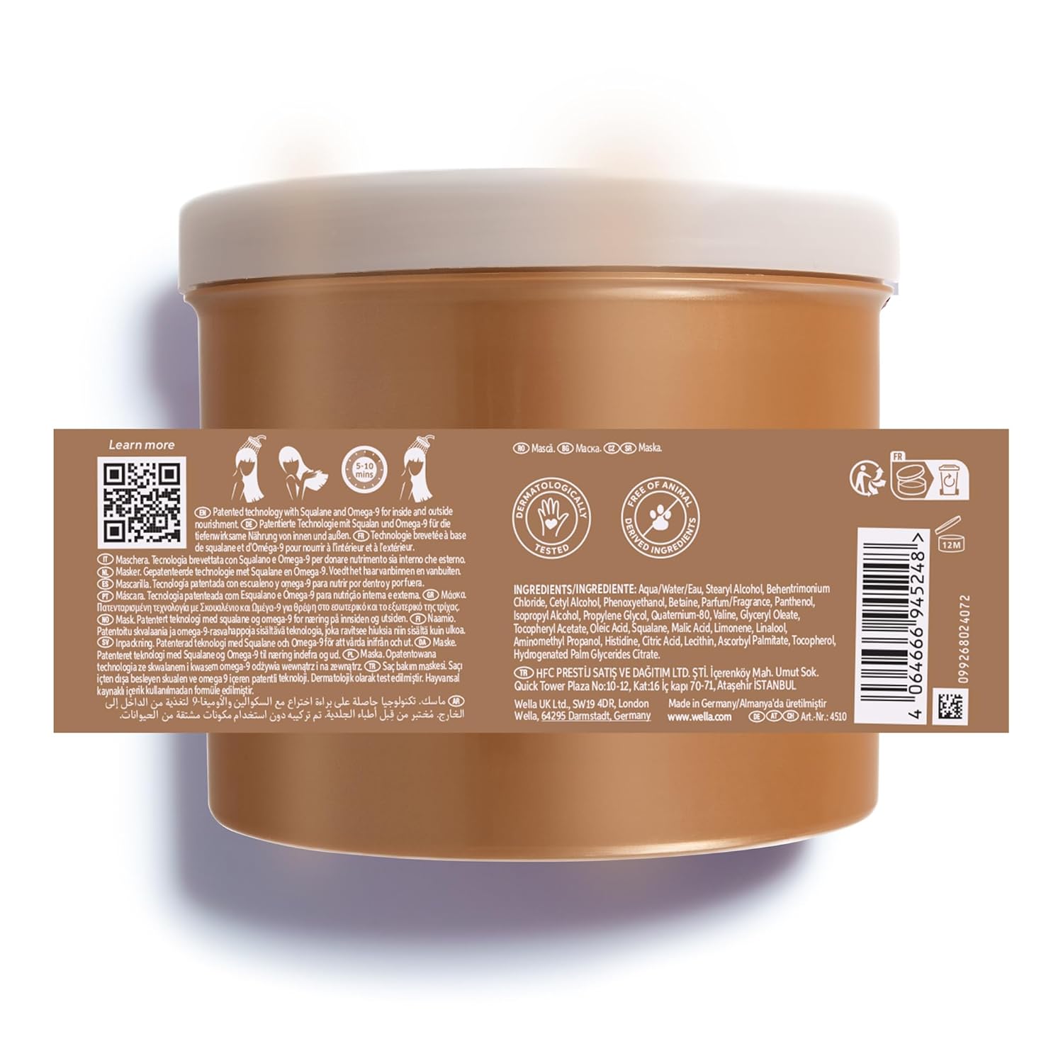 Thumbnail 6 de Wella Professionals Ultimate Smooth Hair Mask mit Squalan & Omega 9 – pflegende Haarkur gegen Frizz für trockenes, stumpfes Haar