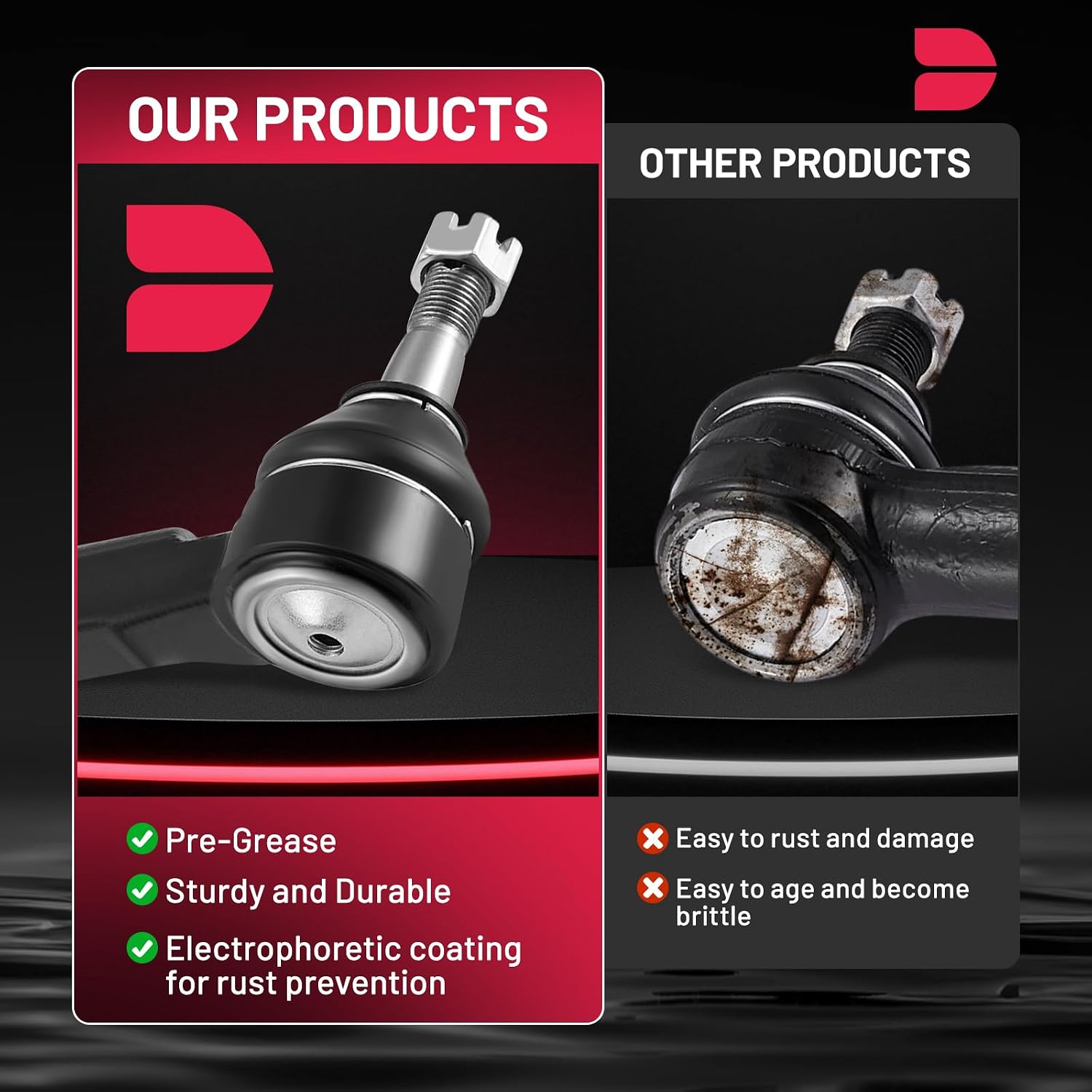 Thumbnail 4 de BDFHYK 6pc Tie Rod Ends Kit