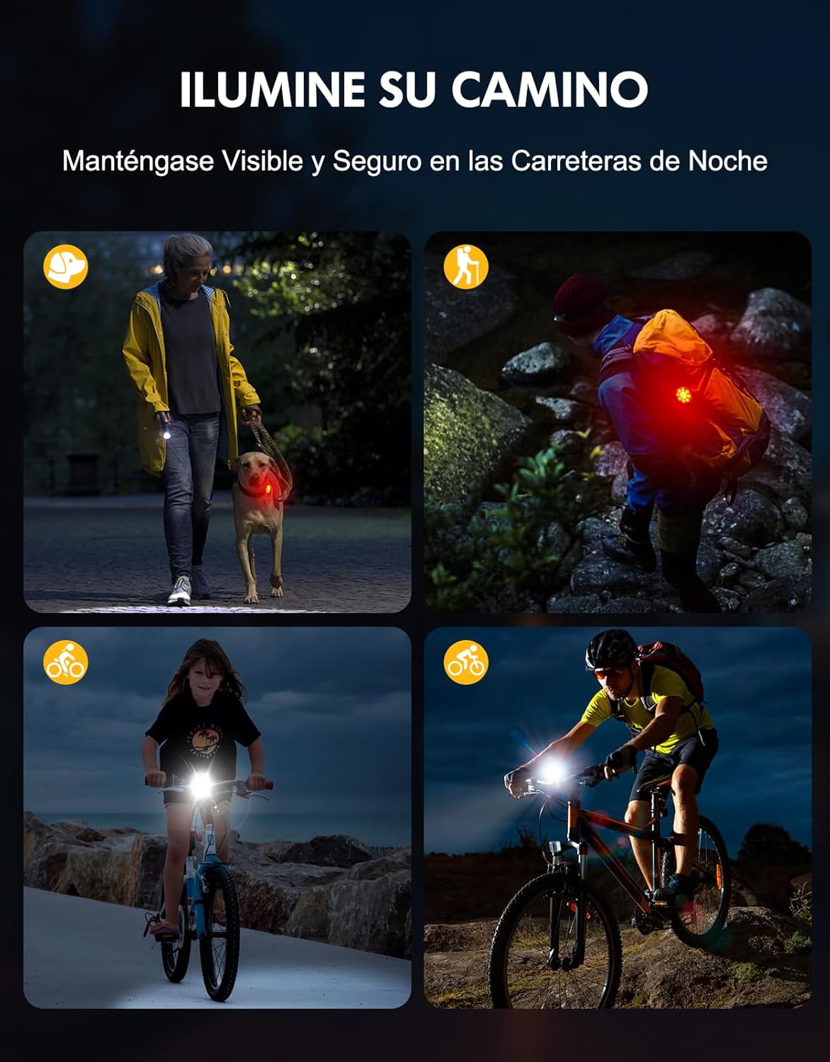 Thumbnail 6 de Babacom Luces Bicicleta Delantera y Trasera