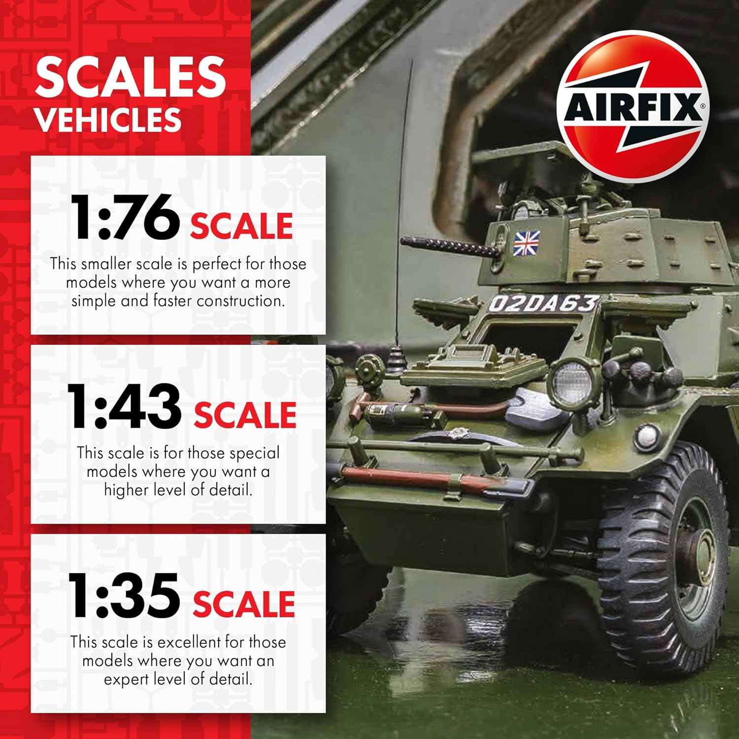 Detalle de Airfix A01315V WWI Male Tank 1:76 scale model 🚂