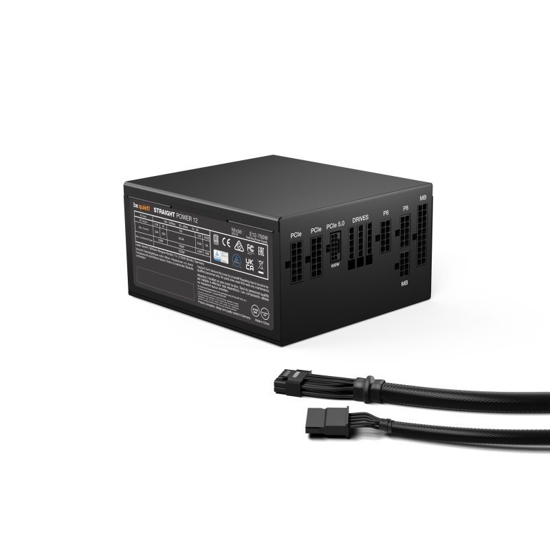Detalle 2 de be quiet! Straight Power 12 750W 80 PLUS Platinum modular silenciosa (PCIe 5.0)