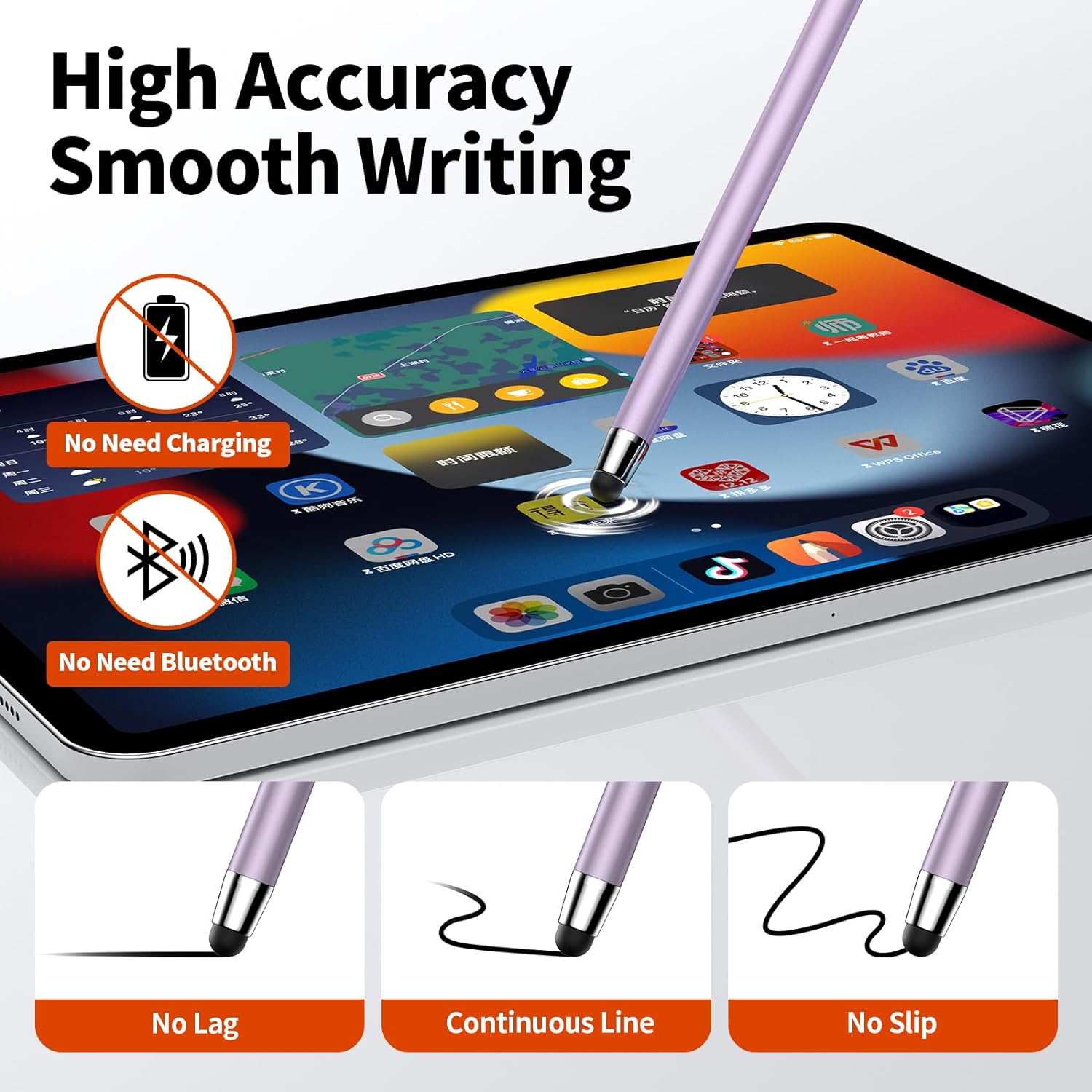Thumbnail 5 de 10 PCS Stylus 2-in-1 Pen for Touchscreens