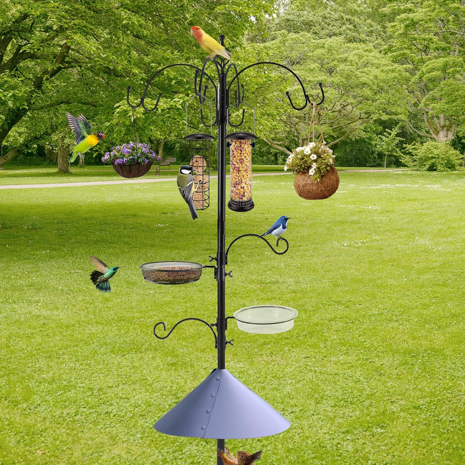 Detalle de MIXXIDEA bird feeder station kit 88.6 in