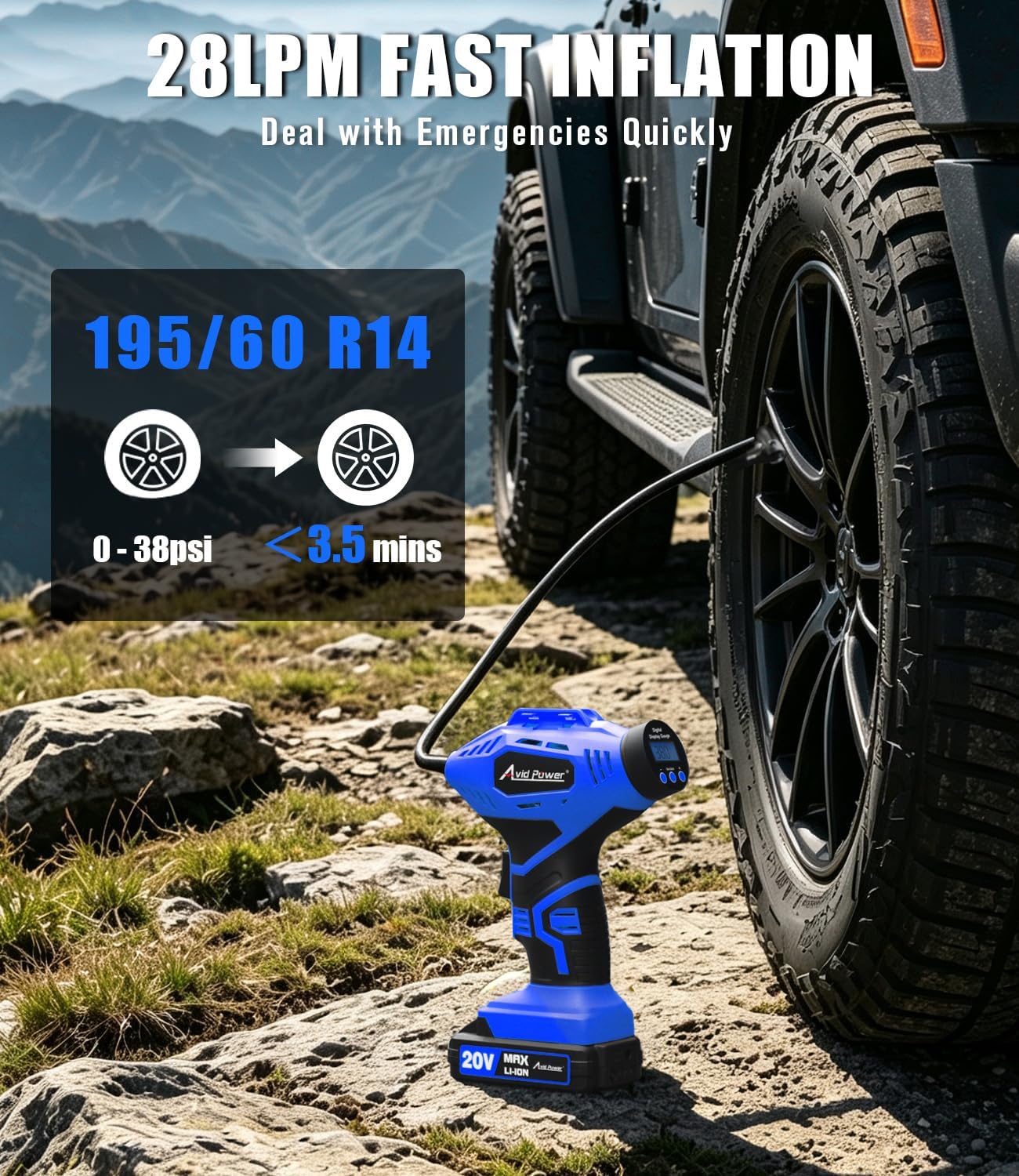 Thumbnail 1 de AVID POWER Cordless Tire Inflator 20V