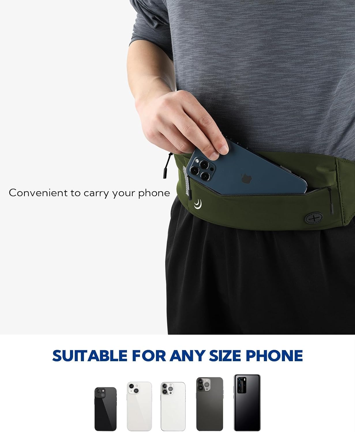 Thumbnail 2 de WATERFLY Laufgürtel für Handy – Lauf-/Bauchtasche fürs Joggen, Sport & Reisen