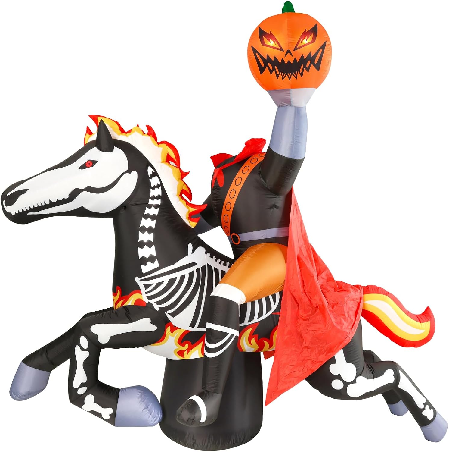 Detalle de WBHome Halloween Inflatable Headless Horseman, 9 Ft