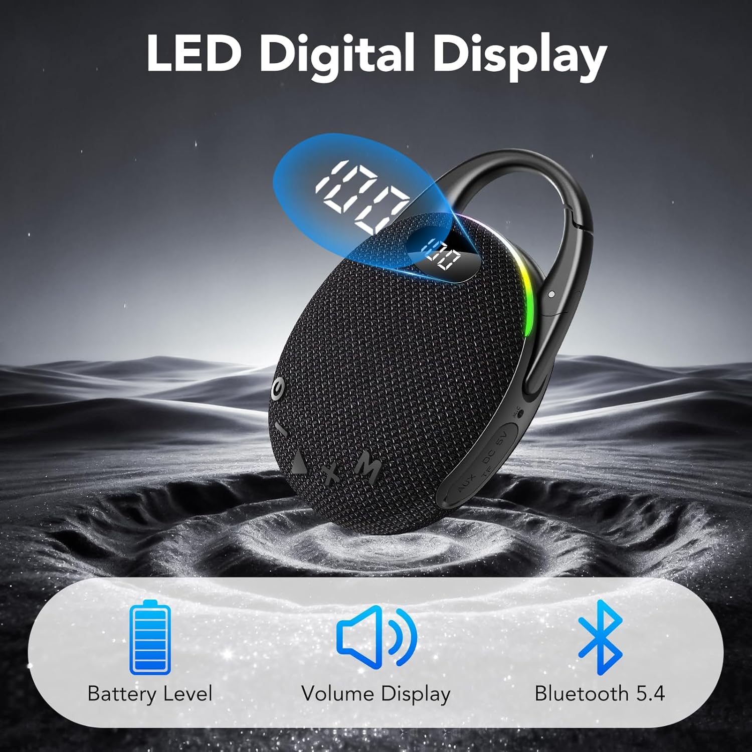 Thumbnail 2 de Enceinte Bluetooth Ultra-portable LED