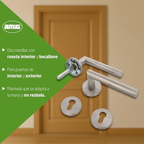 Thumbnail 2 de Jeu de poignées Amig argenté ⌚