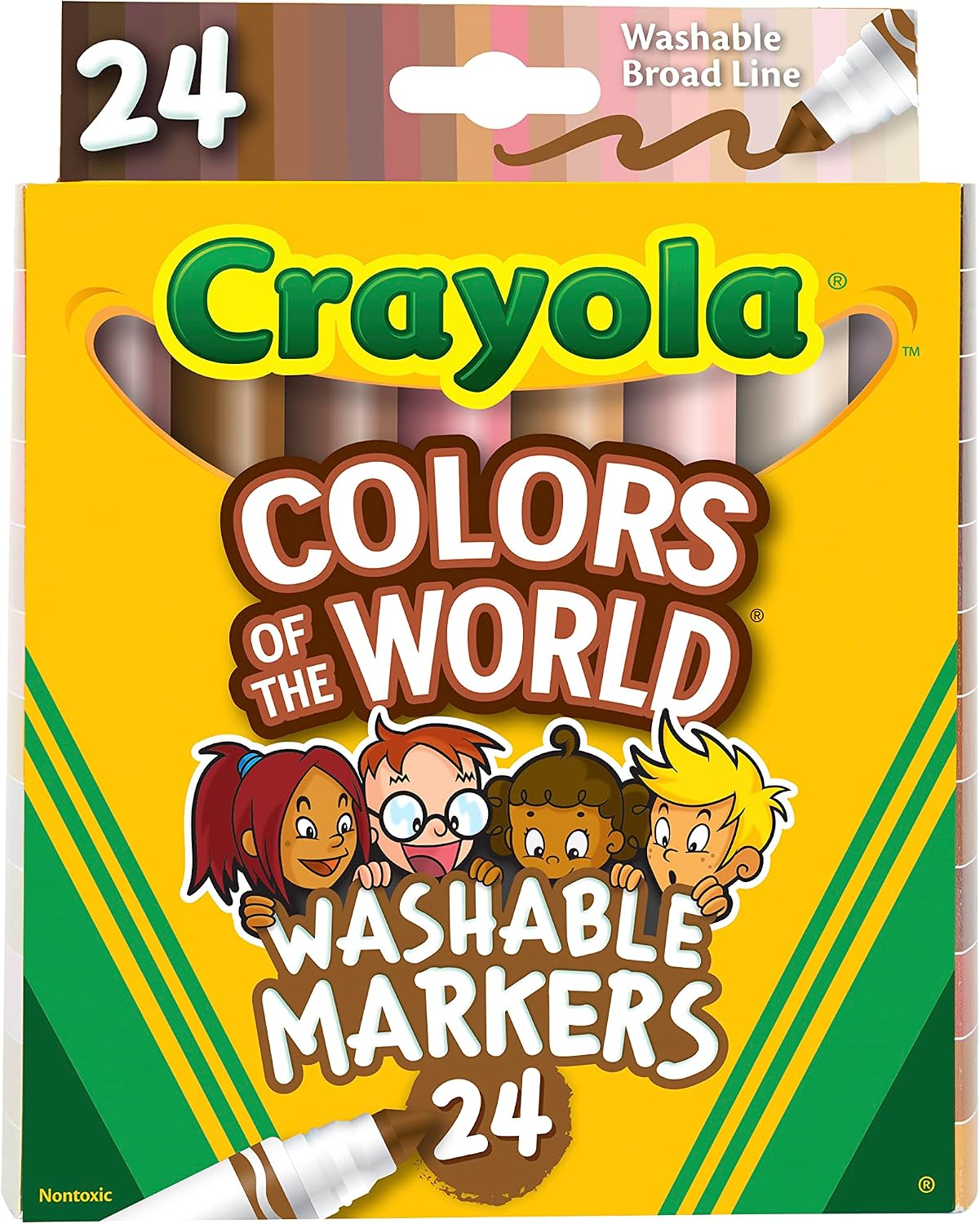 Thumbnail 6 de CRAYOLA 587802 カラー・オブ・ザ・ワールド 水性マーカー24色、肌色表現向け