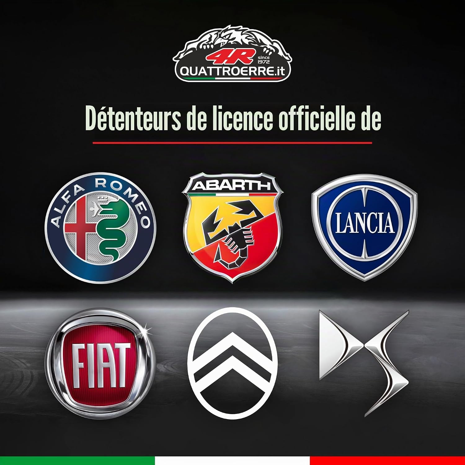 Thumbnail 6 de Porte-clés officiel en métal 4R Quattroerre.it pour Citroën Racing – Rouge