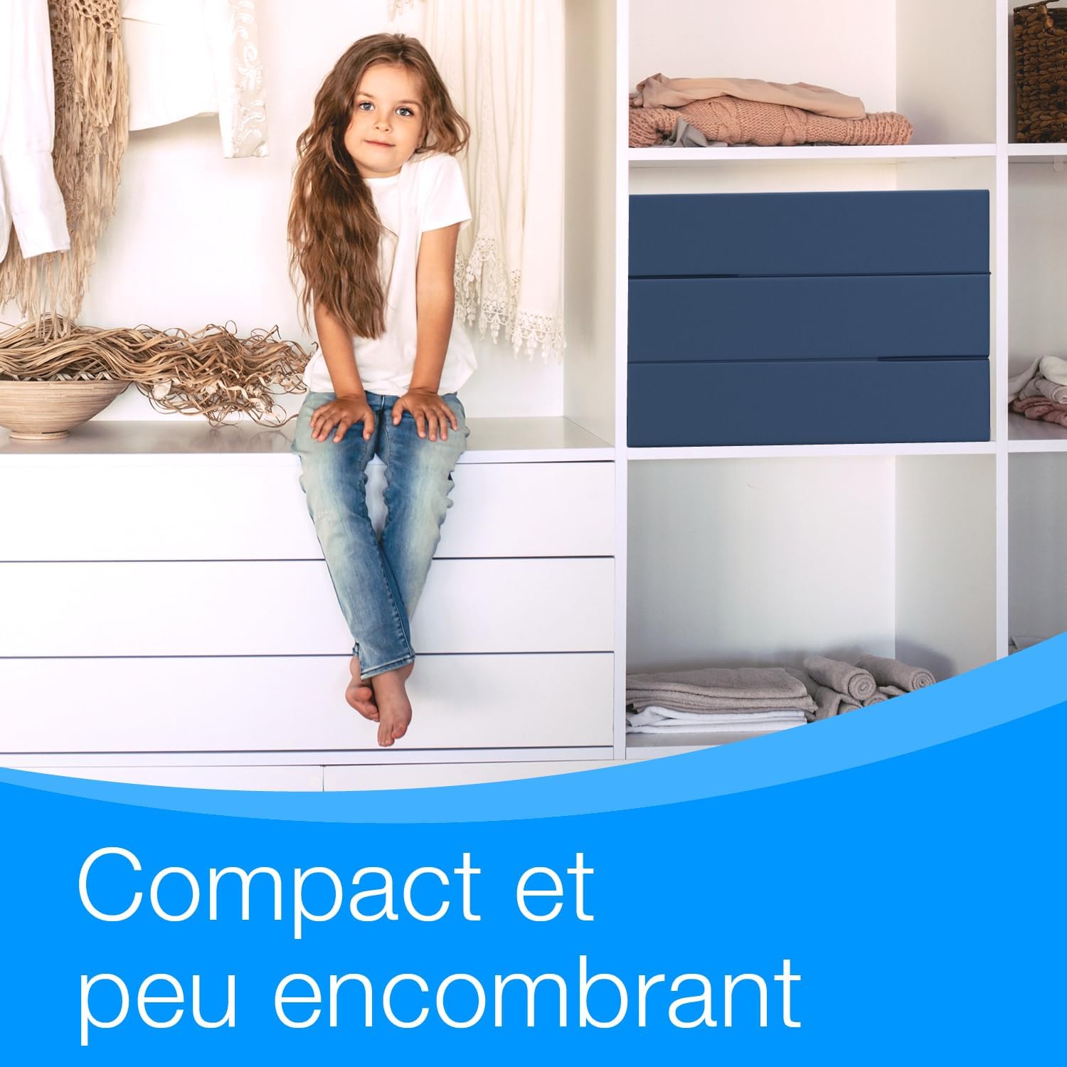 Detalle de ELONEO Matelas Pliant 90x200 cm – Matelas d'appoint pliable en 3 parties, mousse 15 cm, lavable et pliable en cube