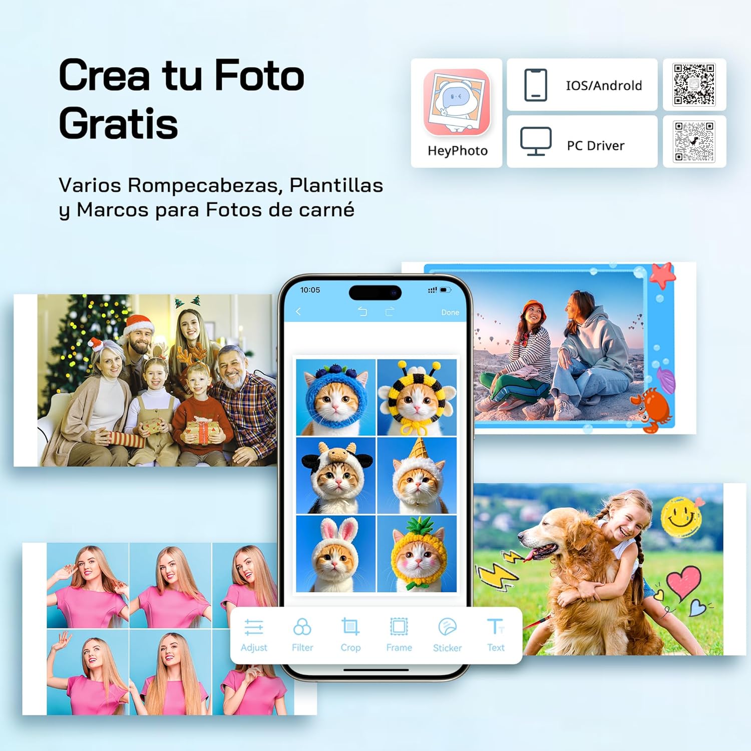 Detalle 2 de WOLFANG Impresora fotográfica instantánea 54 hojas
