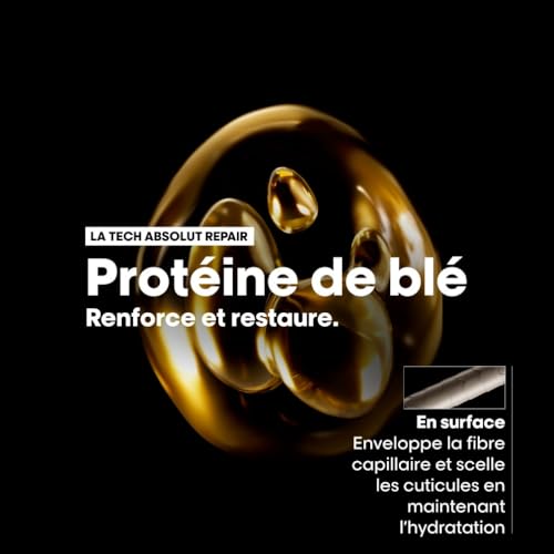 Detalle de L'Oréal Professionnel Paris Absolut Repair Huile Cheveux 10-en-1 – Leave-in 90 ml