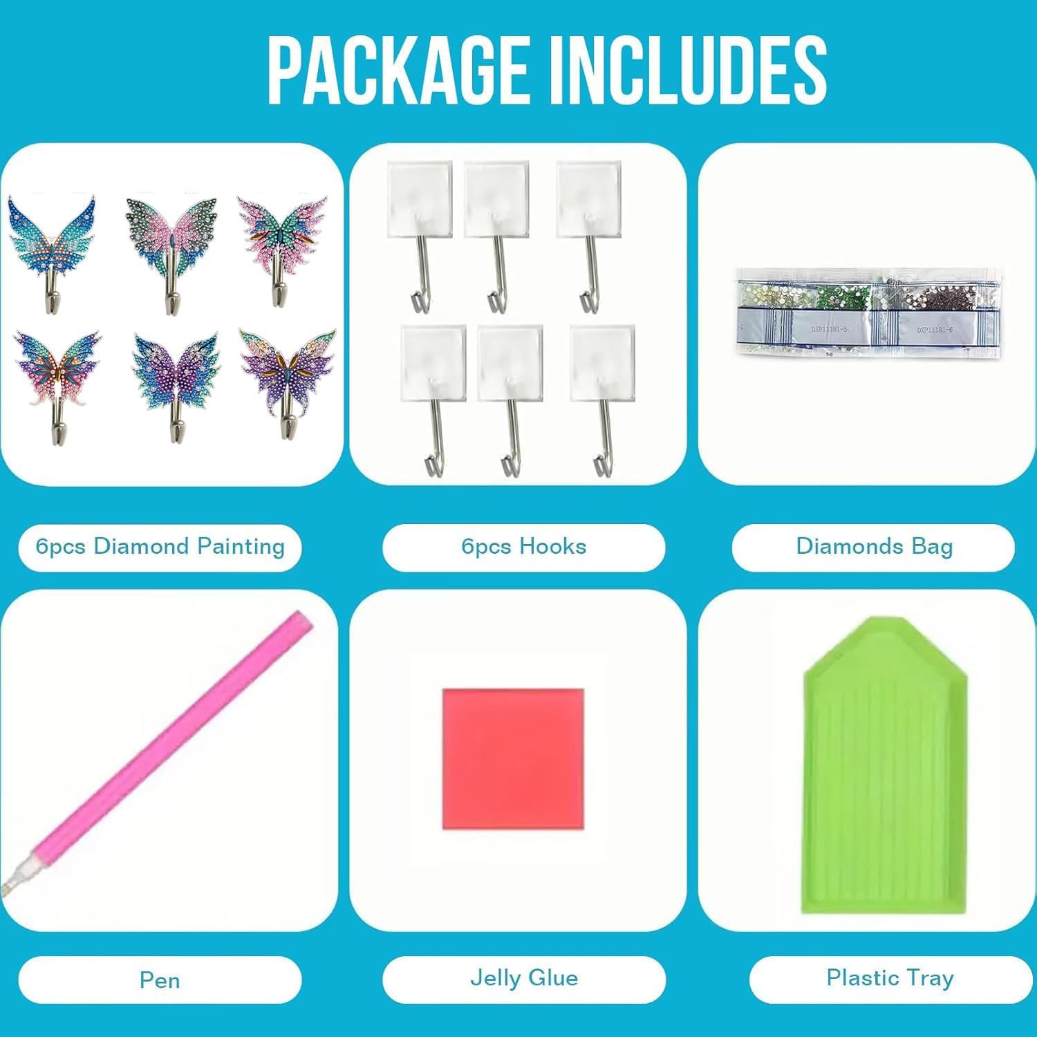 Thumbnail 4 de ifymei 5D Diamond Painting Kit 6-pack for adults 🎨